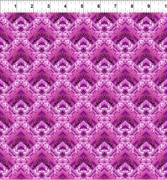 Unicorns by Jason Yenter 10UN 1, MAGENTA LACE.Priced per 25cm