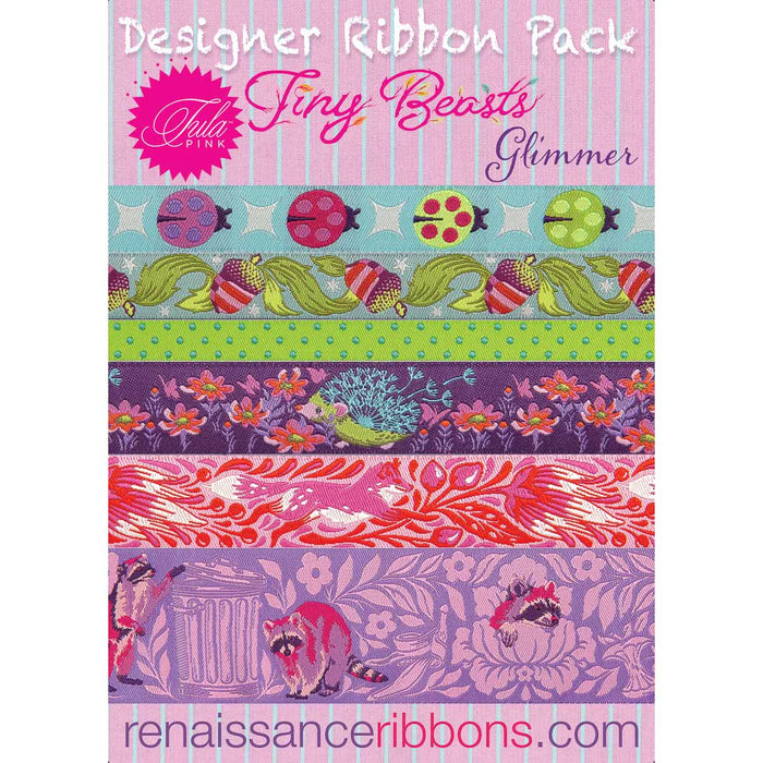 Renaissance Ribbon Pack Tiny Beasts by Tula Pink GLIMMER