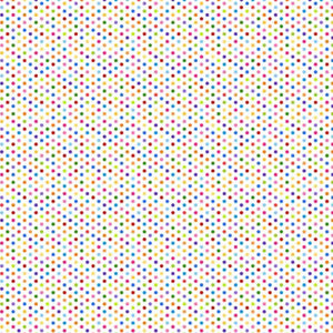 Northcott Color Play 24912 10 White Small Multi Size Dots .Priced per 25cm.