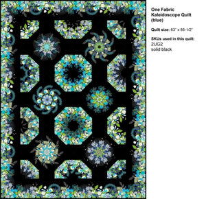 One Fabric Kaleidoscope Pattern.