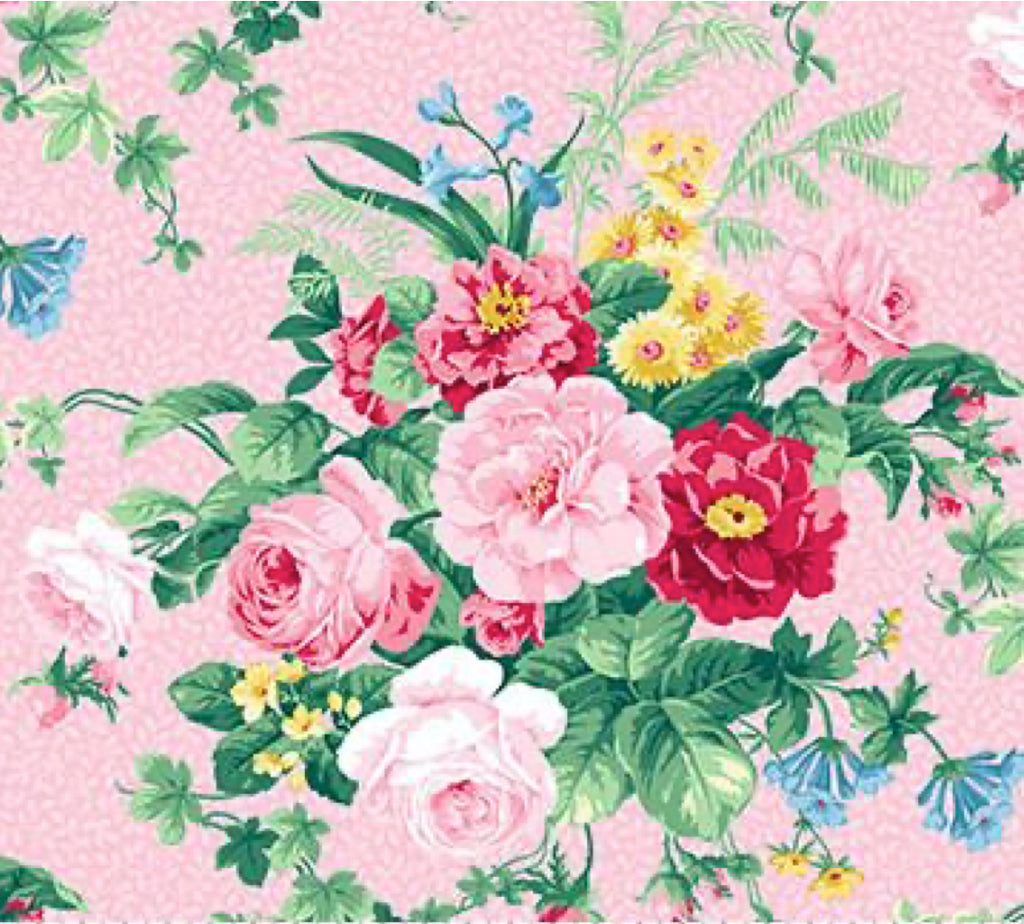 Julia's Garden By Deborah Edwards Large Floral Pink 21607-21.Priced per 25cm.