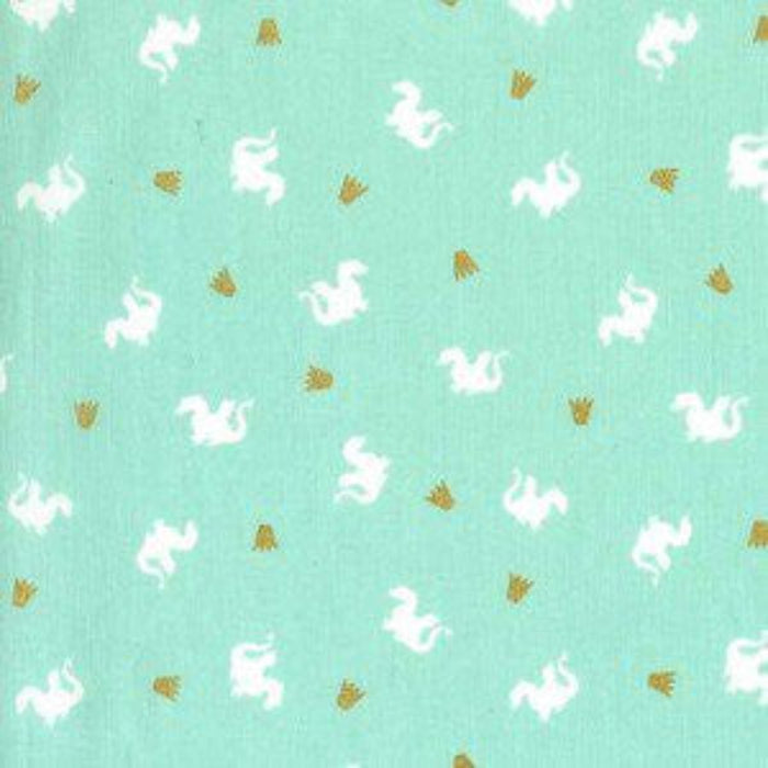 Magic BY Sarah Jane - Baby Dragon in Turquoise Metallic.Priced per 25cm.